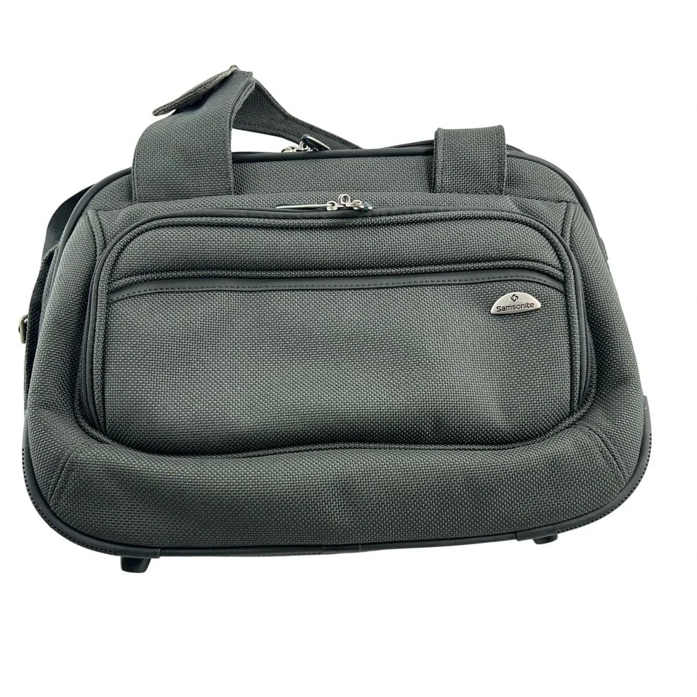 Samsonite Green Ballistic Nylon Travel Carry-On Bag Multi-Pocket Utility Duffle